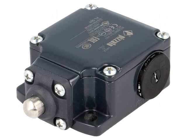 Eindschakelaar; pin Ø10mm; NO + NC; 10A; max.500VAC; max.250VDC Eindschakelaar; pin Ø10mm; NO + NC; 10A; max.500VAC; max.250VDC
